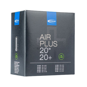 CHAMBRE A AIR VELO 20 x 2.80 FAT BIKE SCHWALBE VALVE STANDARD (54/70-406) (AV7+AP) 4026495937887