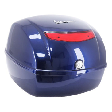 TOP CASE 32L ORIGINE PIAGGIO 50-125 VESPA LX 2005>, VESPA PX 2001> BLEU NUIT 222/A -67394900DE-
