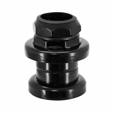 JEU DIRECTION FILETE 1" (PIVOT FOURCHE 22,2 INTERIEUR/30.0 EXTERIEUR/CONE 26,4) ERGOTEC S101GK ACIER NOIR A BILLE 4016538039258