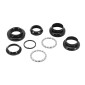 JEU DIRECTION FILETE 1" (PIVOT FOURCHE 22,2 INTERIEUR/30.0 EXTERIEUR/CONE 26,4) ERGOTEC S101GK ACIER NOIR A BILLE 4016538039258