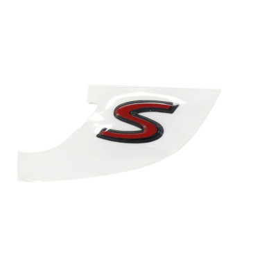 AUTOCOLLANT/STICKER/DECOR "S" NOIR ORIGINE PIAGGIO LIBERTY 50-125 2015> ( MODELE SPORT) -2H004054-