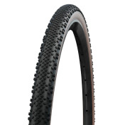 PNEU GRAVEL 700 X 40 SCHWALBE G-ONE BITE RACE GUARD NOIR FLANC MARRON TUBELESS READY TS (40-622) COMPATIBLE VAE