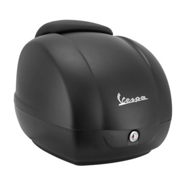 TOP CASE 36L AVEC DOSSERET ORIGINE PIAGGIO 125-300 VESPA GTS 2022> NOIR CONVINTO MAT NV - - Produit de remplacement non défini