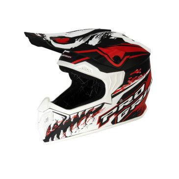 HELMET-CROSS ENDURO- PROGRIP (FOR CHILD) 3009 RED/BLACK - YS