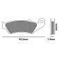 PLAQUETTE DE FREIN NEWFREN POUR HONDA 600 XL V TRANSALP 1997>1999 AV, 650 XL V TRANSALP 2000>2007 AV, 700 XL V TRANSALP 2008>2011, 750 XRV AFRICA TWIN 1994>2003 AV (FD0193TS) (TOURING METAL FRITTE) 8025832414179
