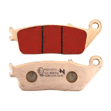 BRAKE PADS NEWFREN FOR KAWASAKI 750 Z 2007>2011 Front 800 Z 2015>2016 Front TRIUMPH 675 STREET TRIPLE 2008>2015 Front (L 39mm - H 102mm - thk 8.3mm) (FD0132TS) (TOURING SINTERED) 8025832413714