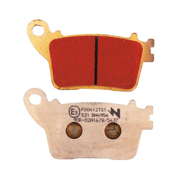 PLAQUETTE DE FREIN NEWFREN POUR HONDA 600 CB F HORNET 2007>2013 AR, 600 CBR RR 2007>2015 AR / KAWASAKI 1000 ZX-10R NINJA 2011> AR / YAMAHA 600 YZF-R6 2017> AR (FD0412TS) (TOURING METAL FRITTE) 8025832416036