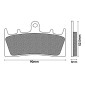 BRAKE PADS NEWFREN FOR KAWASAKI 600 ZX-6 R NINJA 1998>2001 Front 750 ZX-7 R NINJA 1996>2003 Front SUZUKI 1300 GSX-R HAYABUSA 1999>2007 Front (FD0199TS) (TOURING SINTERED) 8025832414278