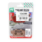 BRAKE PADS NEWFREN FOR HONDA 125 PANTHEON 2003>2007 Rear 250 FORESIGHT 1999>2007 Rear 750 XRV AFRICA TWIN 1990>2003 Rear (L 86.5mm - H 40.5mm - thk 10.6mm) (FD0136TS) (TOURING SINTERED) 8025832413745