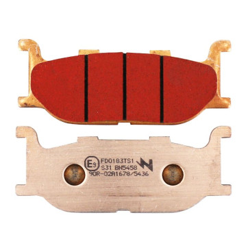 BRAKE PADS NEWFREN FOR YAMAHA 600 XJ N 1995>1997 Front 500 TMAX 2001>2003 Front 1300 STRYKER 2011> Front 950 XV BOLT 2014> Front (L 102.5mm - H 41mm - thk 10mm) (FD0183TS) (TOURING SINTERED) 8025832414025