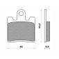 PLAQUETTE DE FREIN NEWFREN POUR SUZUKI 250 BURGMAN 1996>2006 AV / SYM 125 JOYMAX 2016> AV / YAMAHA 1300 FJR 2006> AV / KAWASAKI 250 EPSILON 2002> AV (FD0264TS) (TOURING METAL FRITTE) 8025832414957