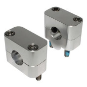 PONTET DE GUIDON BUZZETTI UNIVERSEL ALU DIAM 22,2 MM ARGENT (PAIRE) 3700948283660