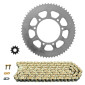 KIT CHAINE ADAPTABLE HM 50 CRM DERAPAGE RR 2003>2017 / VENT 50 DERAPAGE 2018> 428 11x60 (DIAM COURONNE 105/125/8.5) (DEMULTIPLICATION ORIGINE) -AFAM- 5400598055096