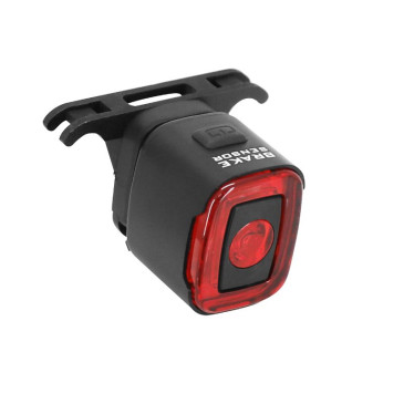 ECLAIRAGE VELO USB ARRIERE SUR TIGE DE SELLE NEWTON FONCTION FEU STOP LW-200 COB LEDS 50 LUMENS NOIR (ECLAIRAGE ROUGE) - NON HOMOLOGUE -