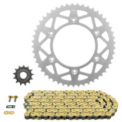 KIT CHAINE ADAPTABLE HONDA 250 CRF R 2018>2021 520 13x49 (DIAM COURONNE ALU 125/153/8.5) (DEMULTIPLICATION ORIGINE) -AFAM- 5400598136474