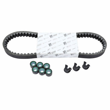 KIT TRANSMISSION (COURROIE, GALETS, GUIDES) ORIGINE PIAGGIO 125 GTS VESPA 2013>2017 -1R000583-