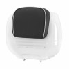 TOP CASE 36L AVEC DOSSERET ORIGINE PIAGGIO 125-300 VESPA GTS 2022> BLANC INNOCENTE BR -CM273375-