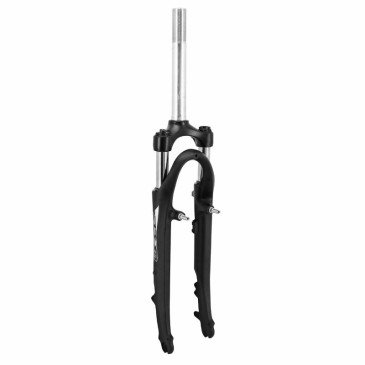 FORK- FOR TREKKING BIKE 28 " ZOOM SWIFT -ALUMINIUM- COIL/ELASTOMER - BLACK - TRAVEL. 45mm COMPATIBLE DISC BRAKE- THREADED STEERER (240/70mm)Ø 1"1/8-25,4 INNER (FRONT CARRIER POSSIBLE)