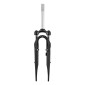 FORK- FOR TREKKING BIKE 28 " ZOOM SWIFT -ALUMINIUM- COIL/ELASTOMER - BLACK - TRAVEL. 45mm COMPATIBLE DISC BRAKE- THREADED STEERER (240/70mm)Ø 1"1/8-25,4 INNER (FRONT CARRIER POSSIBLE)