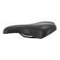 SADDLE- SAN MARCO BIOAKTIVE SPORT FOR LADY - SHAPE MEMORY - BLACK STEEL RAIL 350g 170x250mm (ON CARD)