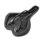 SADDLE- SAN MARCO BIOAKTIVE SPORT FOR LADY - SHAPE MEMORY - BLACK STEEL RAIL 350g 170x250mm (ON CARD)