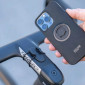 SUPPORT SMARTPHONE/TELEPHONE VELO SP CONNECT VENDU A L'UNITE FIXATION GUIDON DOUBLE ANNEAU SOUPLE NOIR SPC+ 4028017528184