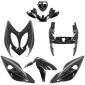 CARROSSERIE/CARENAGE SCOOT ADAPTABLE MBK 50 NITRO 1997>2012/YAMAHA 50 AEROX 1997>2012 NOIR BRILLANT (KIT 7 PIECES) -P2R- 3700948260111