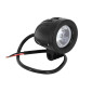 FRONT AUXILIARY LIGHTS - LEDS - ADJUSTABLE - Ø 57mm Aluminium Black -P2R- ** 3700948260241