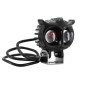 FRONT AUXILIARY DUAL LIGHTS - LEDS - ADJUSTABLE - Ø 67mm Aluminium Black -P2R- ** 3700948260258