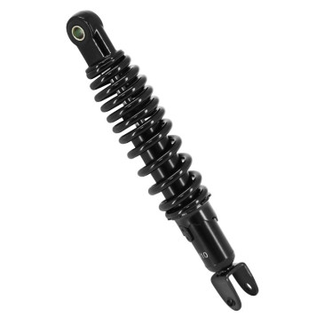 AMORTISSEUR SCOOT ADAPTABLE MBK 50 OVETTO / YAMAHA 50 NEOS NOIR (REGLABLE, ENTRAXE 280 mm) -P2R- 3700948284322