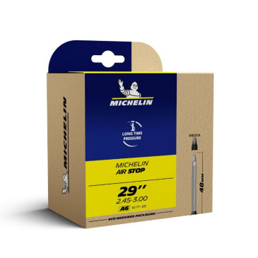 CHAMBRE A AIR VELO 29 x 2.45-3.00 MICHELIN A6 VALVE PRESTA 48mm 3528704081578