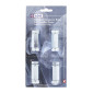 EXTENSION FOR REAR WHEEL 10X100 / 3/8 FOR STABILISER MOUNTING (2 PAIRS) - FOR BIKE WITH REAR DERAILLEUR 3700948237021