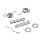 REPOSE-PIED/CALE PIED AVANT MOTO OFF ROAD ADAPTABLE KAWASAKI 250 KXF 2006>2018, 250 KX 2019>2022, 250 KX XC 2021>2022, 450 KXF 2007>2018 ACIER ARGENT/VERT -BUZZETTI- 3700948283875