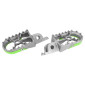 REPOSE-PIED/CALE PIED AVANT MOTO OFF ROAD ADAPTABLE KAWASAKI 250 KXF 2006>2018, 250 KX 2019>2022, 250 KX XC 2021>2022, 450 KXF 2007>2018 ARGENT/VERT -BUZZETTI- 3700948283875