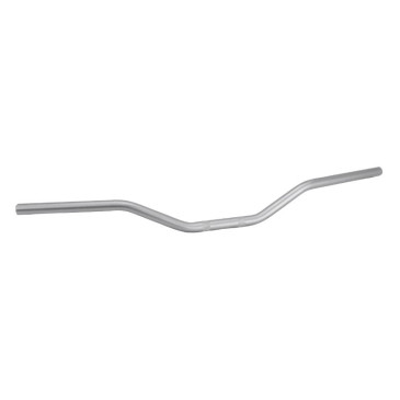 GUIDON MOTO BUZZETTI ALU DIAM 22 mm L810 mm H100 mm ARGENT SANS BARRE DE RENFORT 3700948283639