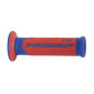 REVETEMENT POIGNEE PROGRIP SCOOTER ON ROAD 732 DOUBLE DENSITE BLEU/ROUGE CLOSED END 125mm (PAIRE)