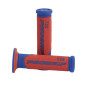 REVETEMENT POIGNEE PROGRIP SCOOTER ON ROAD 732 DOUBLE DENSITE BLEU/ROUGE CLOSED END 125mm (PAIRE) 0801766028594