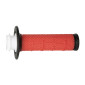 REVETEMENT POIGNEE PROGRIP MOTO OFF ROAD 809 SIMPLE DENSITE NOIR/ROUGE CLOSED END 115mm (AVEC LOCK ON - LIVRER AVEC 7 EMBOUTS 2T ou 4T) (CROSS/MX) (PAIRE) 0801766034038
