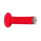 REVETEMENT POIGNEE PROGRIP MOTO OFF ROAD 802 DOUBLE DENSITE SOFT TOUCH GRIS/ROUGE CLOSED END 118mm (CROSS/MX) (PAIRE)