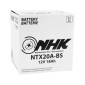 BATTERY 12V 18 Ah NTX20A-BS NHK MF MAINTENANCE FREE-SUPPLIED WITH ACID PACK (Lg151xWd87xH161) (PEUGEOT 400 METROPOLIS) (PREMIUM QUALITY - EQUALS YTX20A-BS)