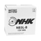 BATTERIE 12V 3 Ah NB3L-B NHK CONVENTIONNELLE AVEC ENTRETIEN (Lg98xL56xH110mm) (QUALITE PREMIUM - EQUIVALENT YB3L-B)