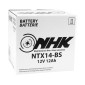 BATTERY 12V 12 Ah NTX14-BS NHK MF MAINTENANCE FREE-SUPPLIED WITH ACID PACK (Lg151xWd87xH147) (PREMIUM QUALITY - EQUALS YTX14-BS)