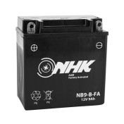 BATTERY 12V 9 Ah NB9-B NHK FA - MAINTENANCE FREE "READY TO USE" (Lg135xWd 75xH139mm) FACTORY ACTIVATED PREMIUM QUALITY - EQUALS YB9-B)