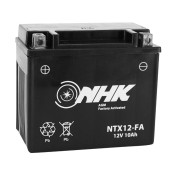 BATTERIE 12V 10 Ah NTX12 NHK FA SANS ENTRETIEN PRETE A L'EMPLOI (Lg150xL87xH130mm) (ACTIVEE EN USINE - QUALITE PREMIUM - EQUIVALENT YTX12-BS)