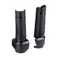 PROTECTION DE FOURCHE MOTO POLISPORT LOWER TRIPLE CLAMP GUARD TIGES INFERIEURS NOIR (PAIRE) 5604415144301
