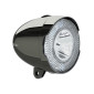 ECLAIRAGE VELO A PILE AVANT SUR GARDE-BOUE / PATTE AXA CLASSIC 706 LED 15 LUX NOIR (70mm) AVEC INTERRUPTEUR LIVRE AVEC 3 PILES AAA 8713249282923