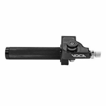 POIGNEE DE GAZ 50 A BOITE VOCA TIRAGE RAPIDE 90°/50 mm ALU CNC NOIR 3700948283554