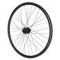 ROUE GRAVEL / ROUTE DISQUE BLOCAGE 700 PULSE 19 ARRIERE MOYEU SHIMANO DEORE M475 DISQUE 6 TROUS NOIR CASSETTE HG-M 11/10/9V TUBELESS READY JANTE 19C 32 RAYONS NOIR 3660429017491