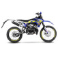 SILENCIEUX 50 A BOITE LEOVINCE X-FIGHT INOX NOIR POUR SHERCO 50 SE-RS, SM-RS, SM-R, SE-R VENDU SANS LE COLLECTEUR (PASSAGE HAUT A DROITE) (REF 17010B) (HOMOLOGUE CE) (COLLECTEUR REF 205418) 8057168869828