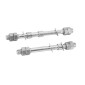 AXE DE ROUE AVANT ET ARRIERE POUR PEUGEOT 103 DIAM 12 mm LONGUEUR 155 et 180 mm (VENDU PAR PAIRE) -SELECTION P2R- 3701213437344